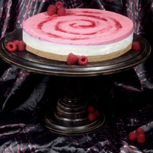 Málnás-citromos "túróhab" torta