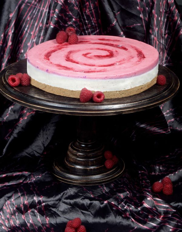 Málnás-citromos "túróhab" torta