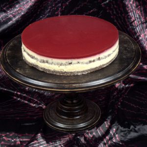 Meggyes-mákos vanília torta